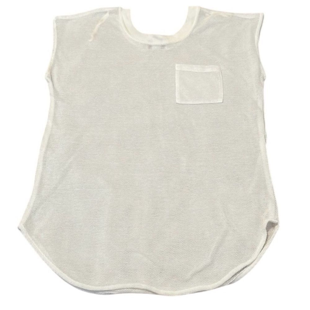 Vintage Under the Sun size large white swimsuit coverup with pocket GVC